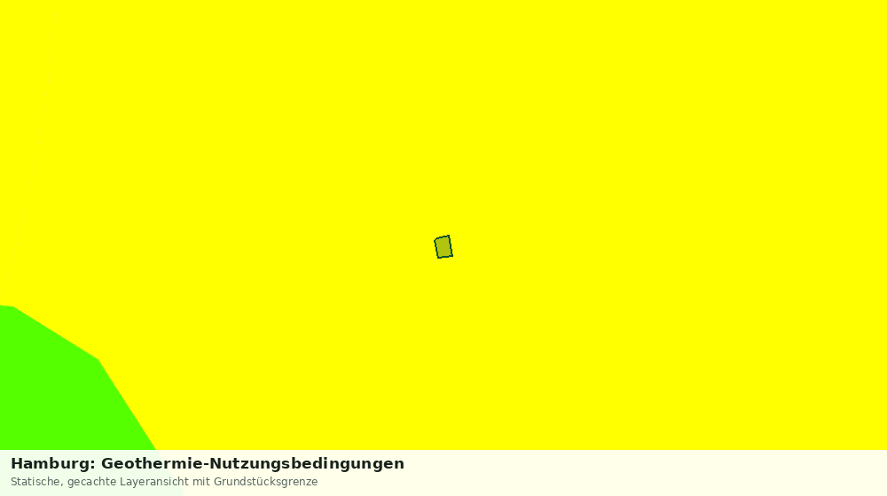 Statische Kartenansicht: Hamburg: Geothermie-Nutzungsbedingungen