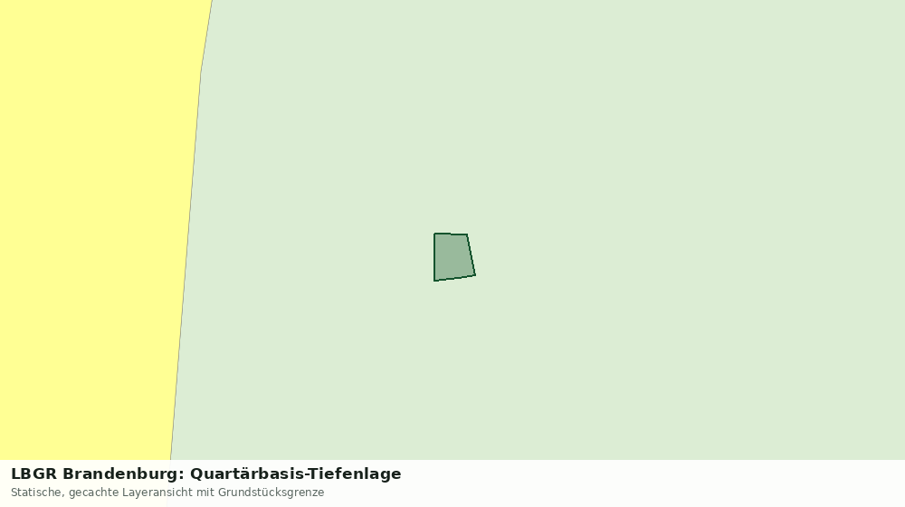 Statische Kartenansicht: LBGR Brandenburg: Quartärbasis-Tiefenlage