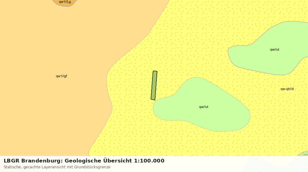 Statische Kartenansicht: LBGR Brandenburg: Geologische Übersicht 1:100.000