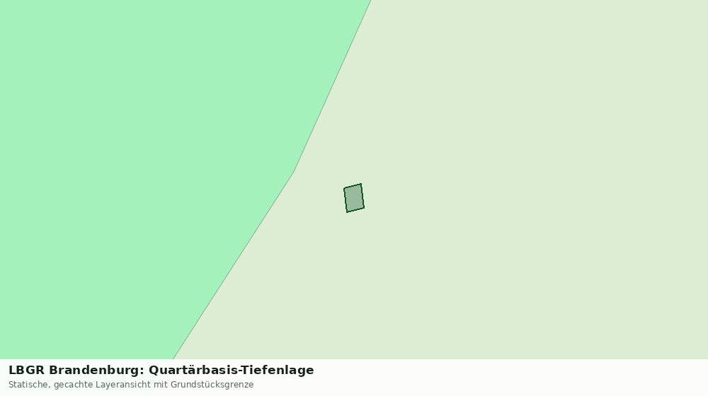 Statische Kartenansicht: LBGR Brandenburg: Quartärbasis-Tiefenlage