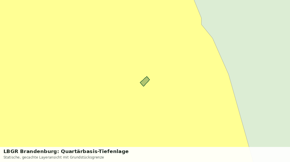 Statische Kartenansicht: LBGR Brandenburg: Quartärbasis-Tiefenlage