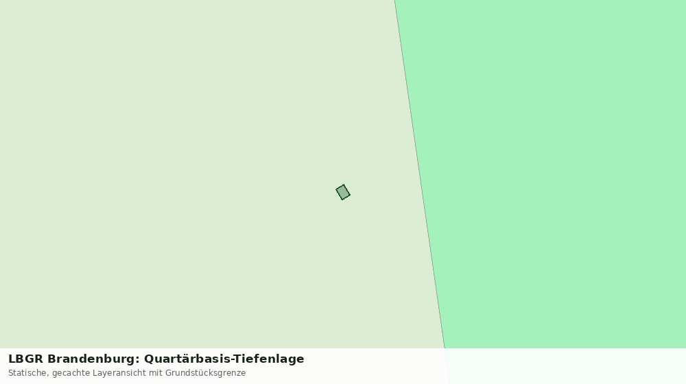 Statische Kartenansicht: LBGR Brandenburg: Quartärbasis-Tiefenlage