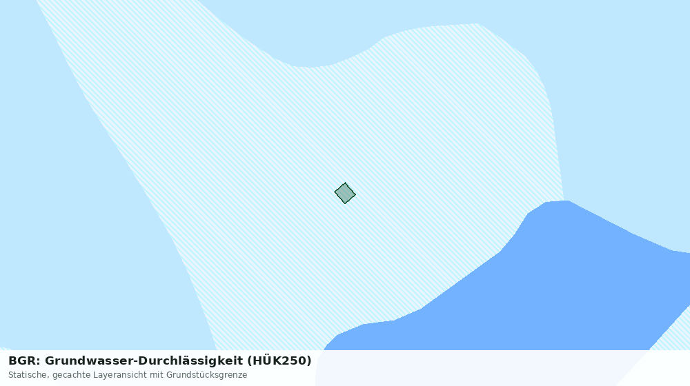 Statische Kartenansicht: BGR: Grundwasser-Durchlässigkeit (HÜK250)
