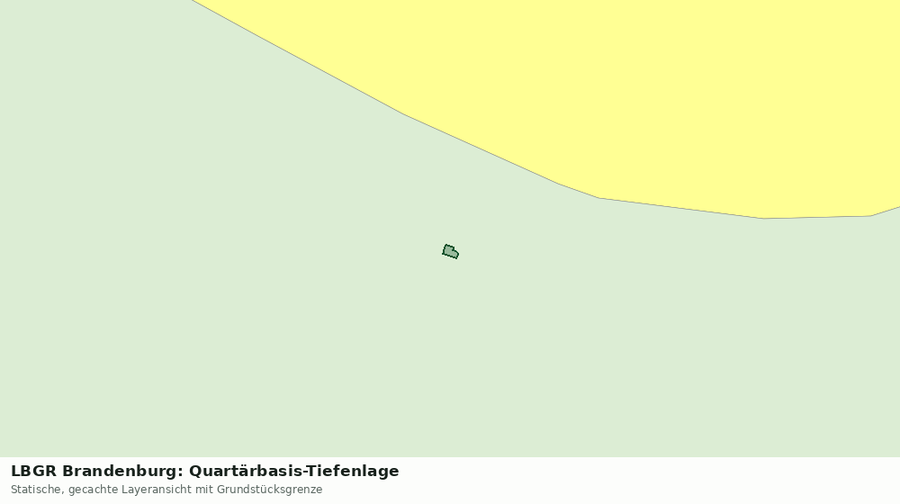 Statische Kartenansicht: LBGR Brandenburg: Quartärbasis-Tiefenlage