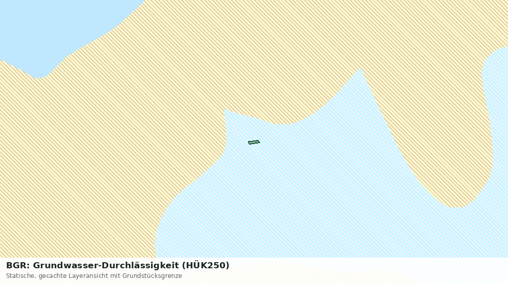 Statische Kartenansicht: BGR: Grundwasser-Durchlässigkeit (HÜK250)