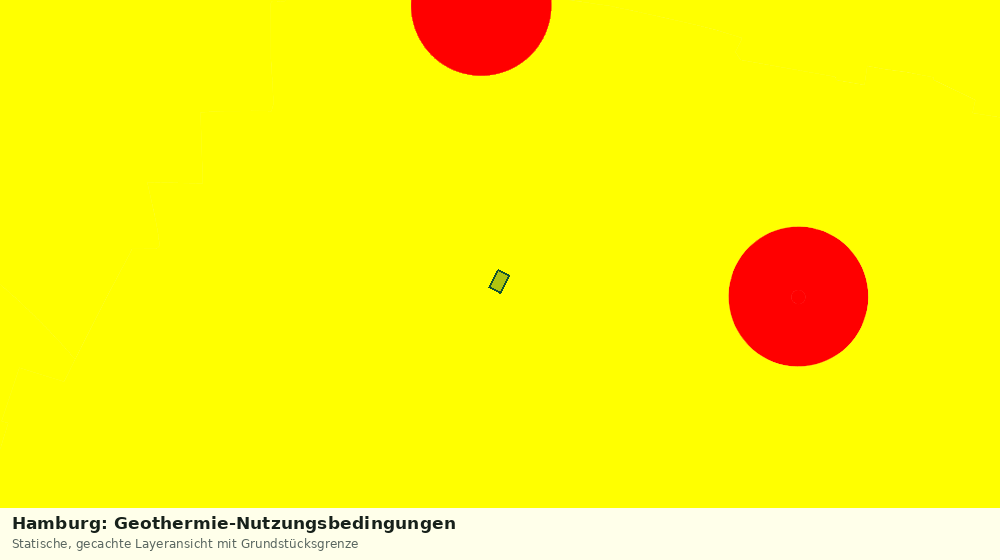 Statische Kartenansicht: Hamburg: Geothermie-Nutzungsbedingungen