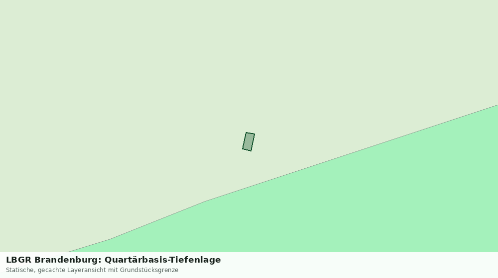 Statische Kartenansicht: LBGR Brandenburg: Quartärbasis-Tiefenlage