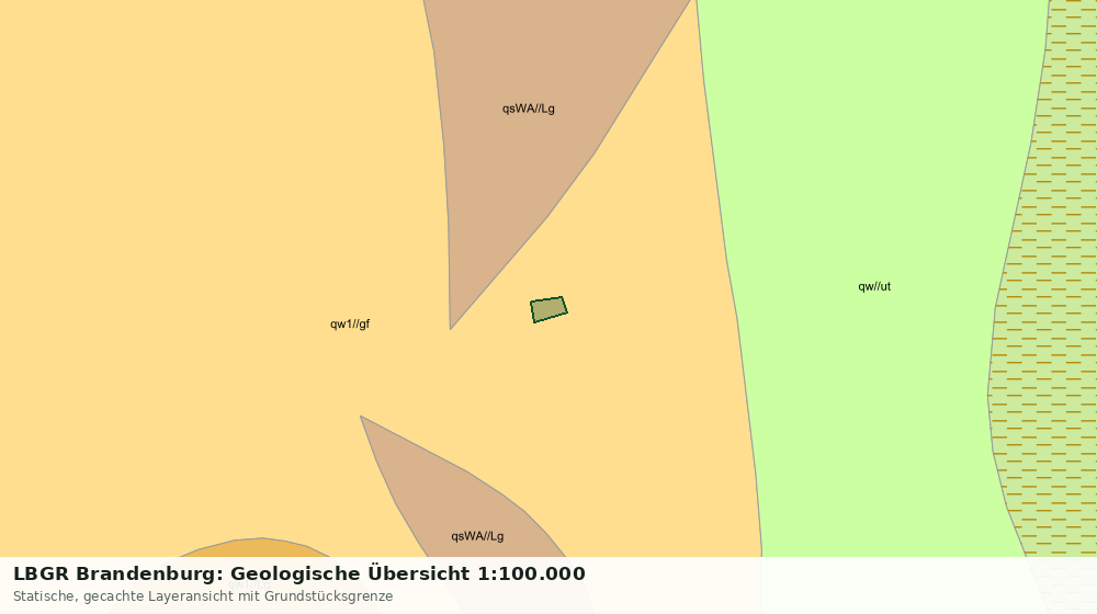 Statische Kartenansicht: LBGR Brandenburg: Geologische Übersicht 1:100.000