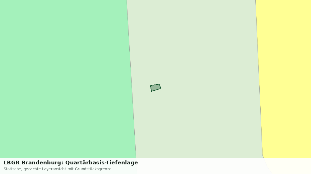 Statische Kartenansicht: LBGR Brandenburg: Quartärbasis-Tiefenlage