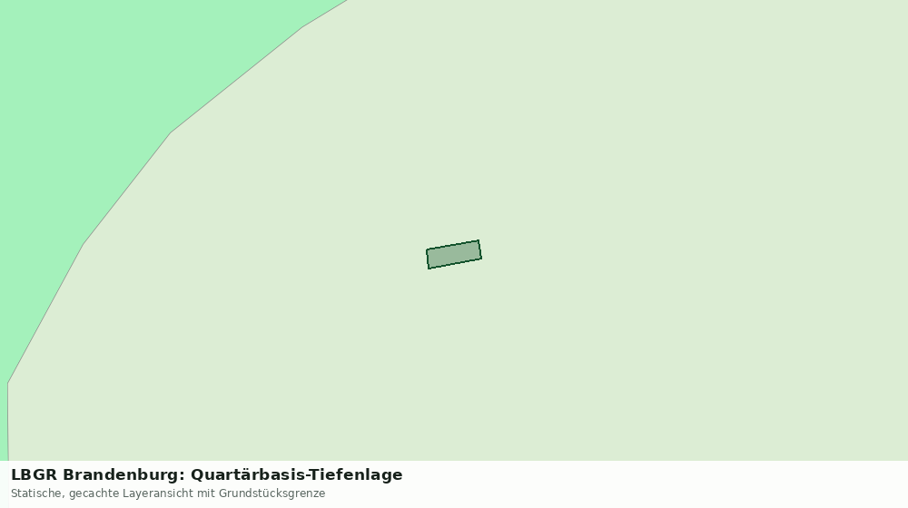 Statische Kartenansicht: LBGR Brandenburg: Quartärbasis-Tiefenlage