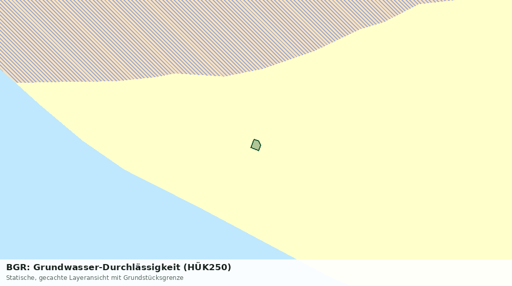 Statische Kartenansicht: BGR: Grundwasser-Durchlässigkeit (HÜK250)