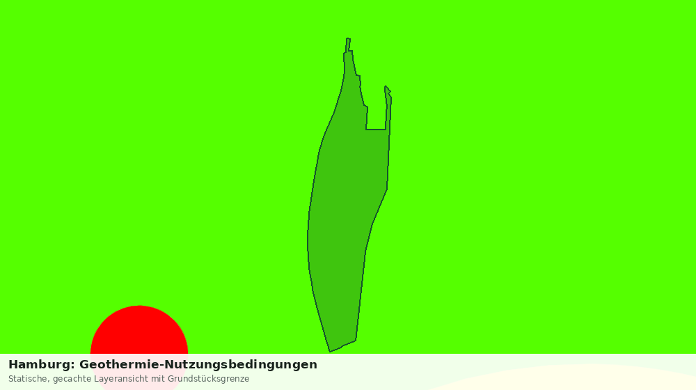 Statische Kartenansicht: Hamburg: Geothermie-Nutzungsbedingungen