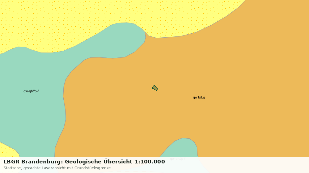 Statische Kartenansicht: LBGR Brandenburg: Geologische Übersicht 1:100.000