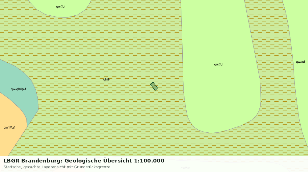 Statische Kartenansicht: LBGR Brandenburg: Geologische Übersicht 1:100.000