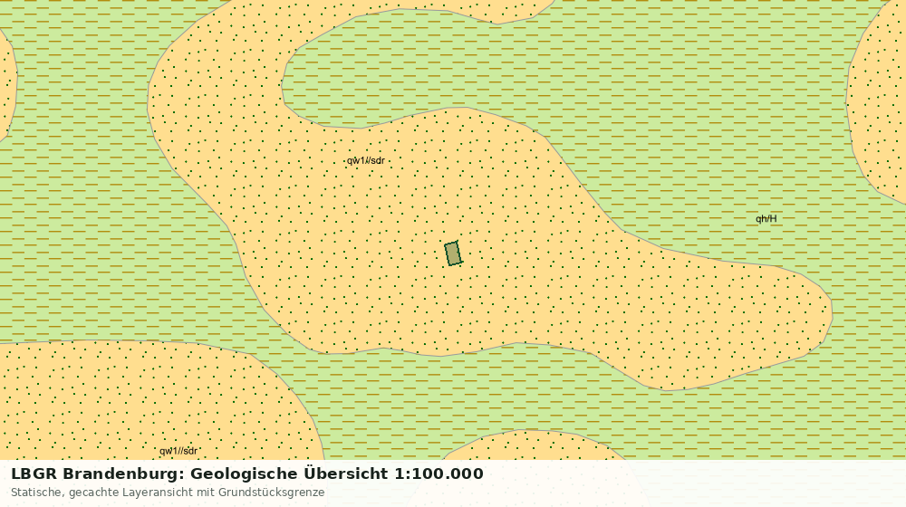 Statische Kartenansicht: LBGR Brandenburg: Geologische Übersicht 1:100.000