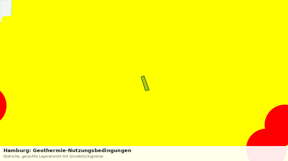 Statische Kartenansicht: Hamburg: Geothermie-Nutzungsbedingungen