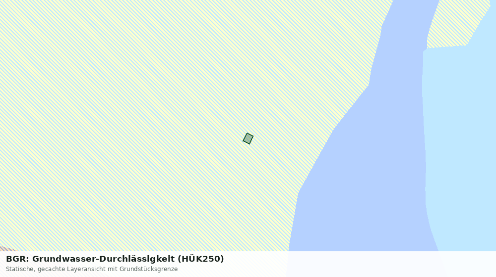 Statische Kartenansicht: BGR: Grundwasser-Durchlässigkeit (HÜK250)