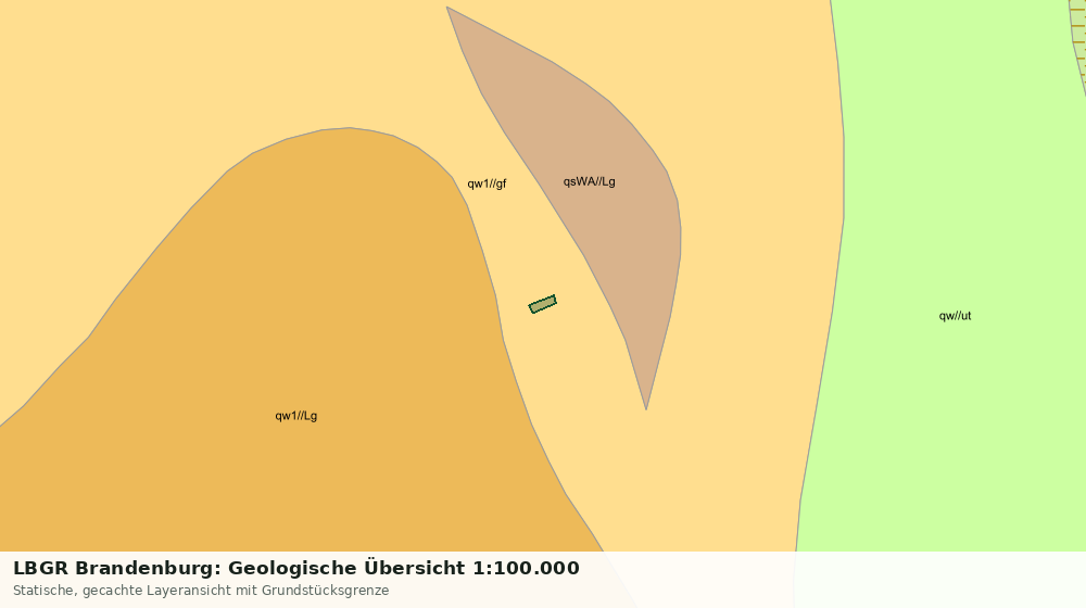 Statische Kartenansicht: LBGR Brandenburg: Geologische Übersicht 1:100.000