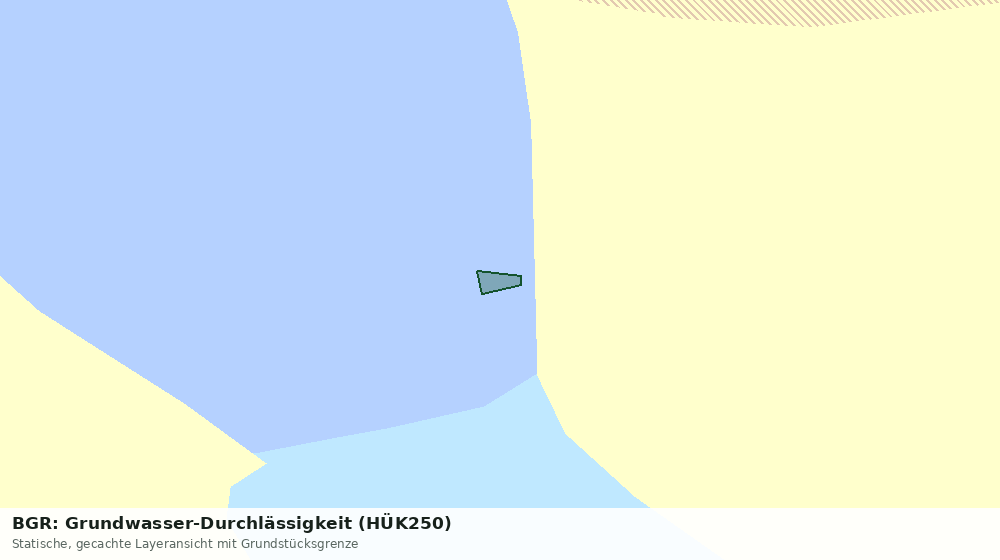 Statische Kartenansicht: BGR: Grundwasser-Durchlässigkeit (HÜK250)