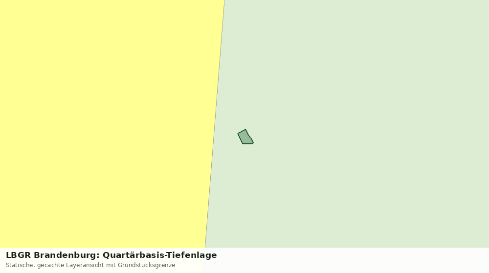 Statische Kartenansicht: LBGR Brandenburg: Quartärbasis-Tiefenlage