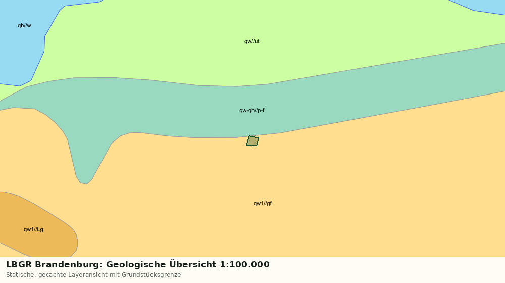 Statische Kartenansicht: LBGR Brandenburg: Geologische Übersicht 1:100.000
