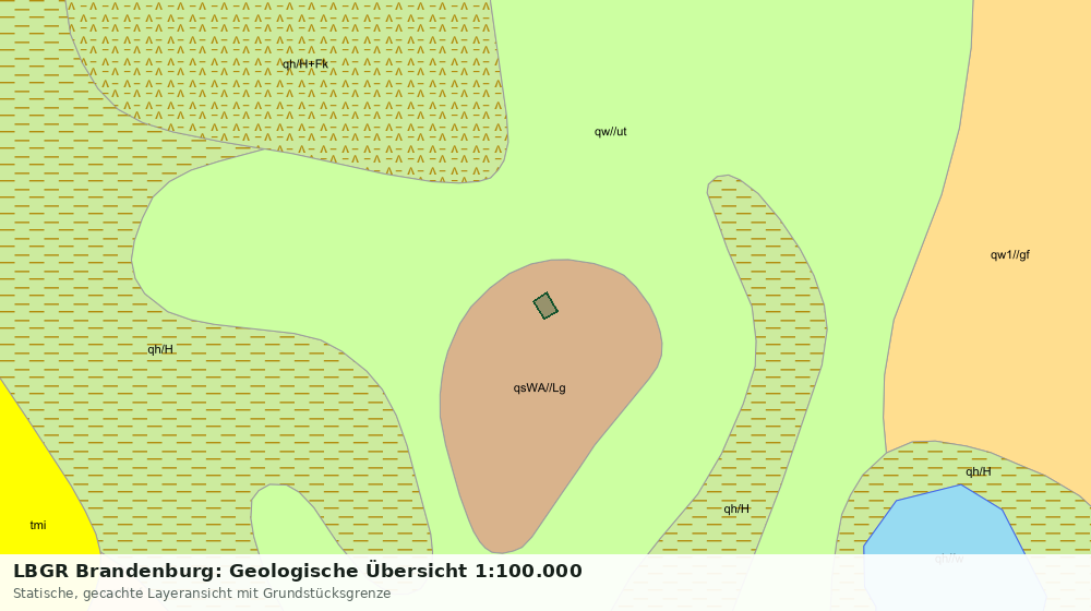Statische Kartenansicht: LBGR Brandenburg: Geologische Übersicht 1:100.000