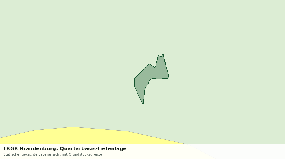 Statische Kartenansicht: LBGR Brandenburg: Quartärbasis-Tiefenlage