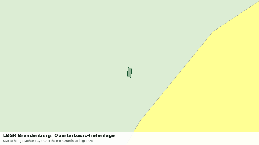 Statische Kartenansicht: LBGR Brandenburg: Quartärbasis-Tiefenlage