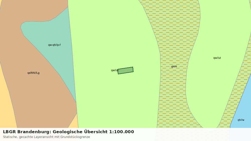 Statische Kartenansicht: LBGR Brandenburg: Geologische Übersicht 1:100.000