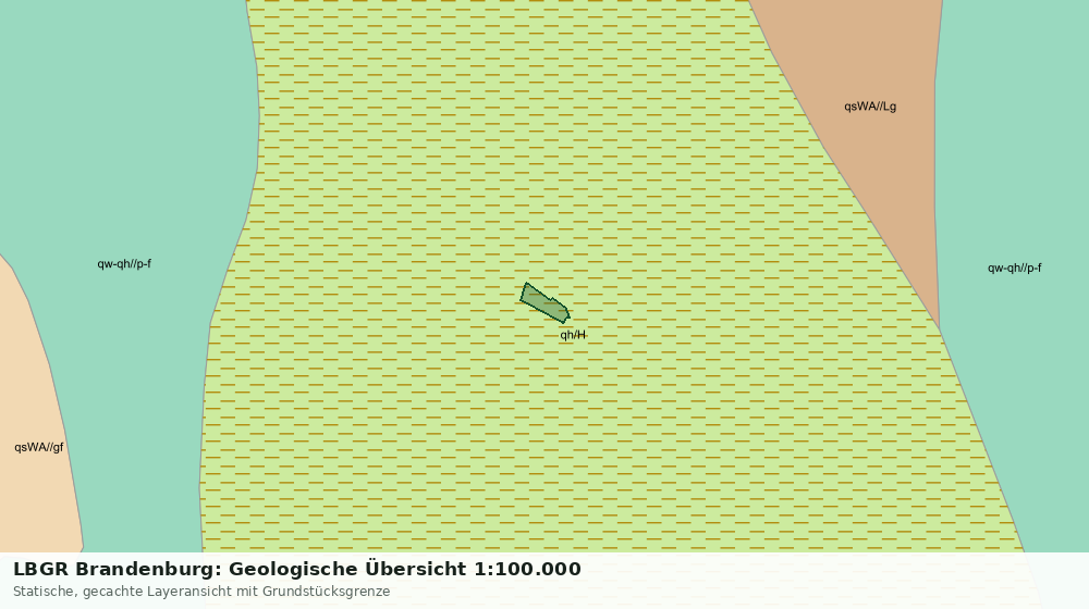 Statische Kartenansicht: LBGR Brandenburg: Geologische Übersicht 1:100.000