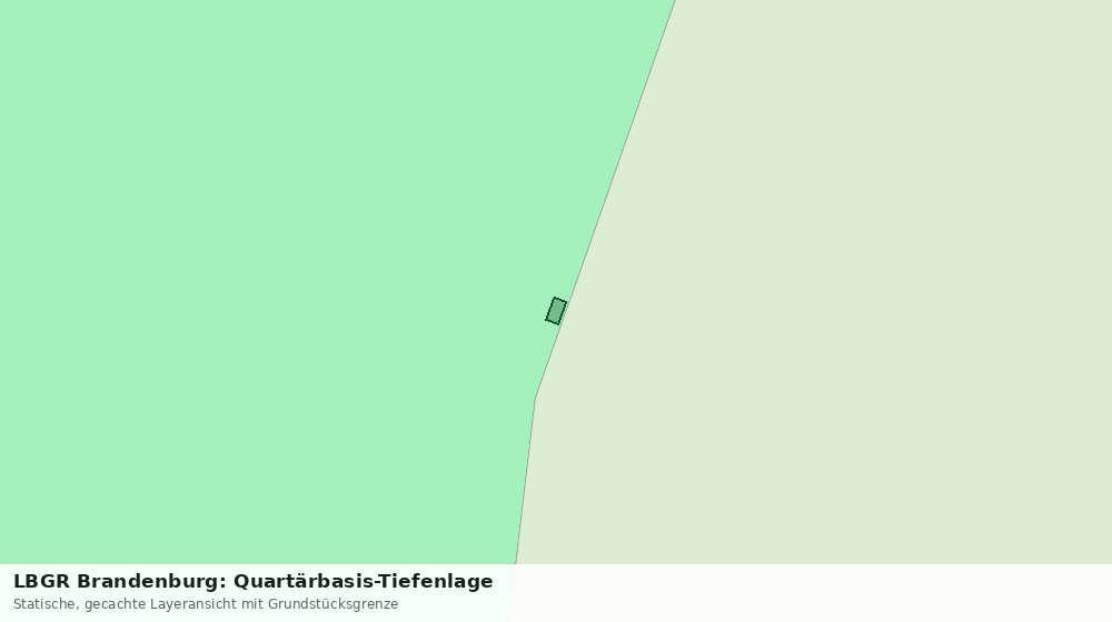 Statische Kartenansicht: LBGR Brandenburg: Quartärbasis-Tiefenlage