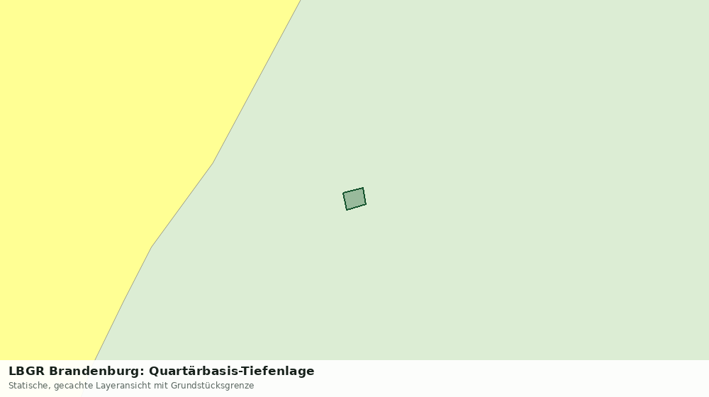 Statische Kartenansicht: LBGR Brandenburg: Quartärbasis-Tiefenlage