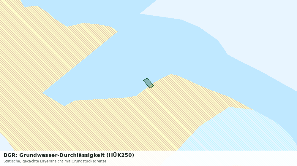 Statische Kartenansicht: BGR: Grundwasser-Durchlässigkeit (HÜK250)