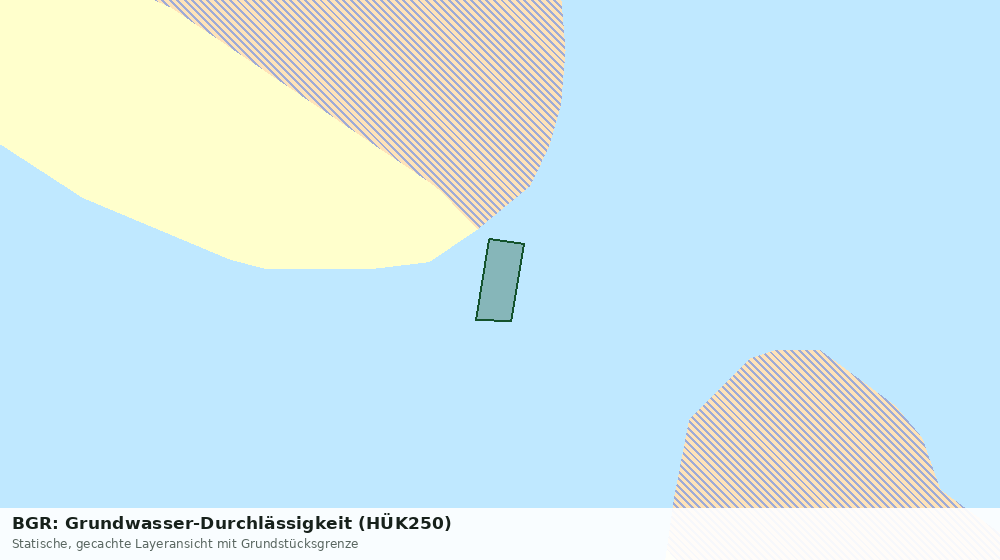 Statische Kartenansicht: BGR: Grundwasser-Durchlässigkeit (HÜK250)