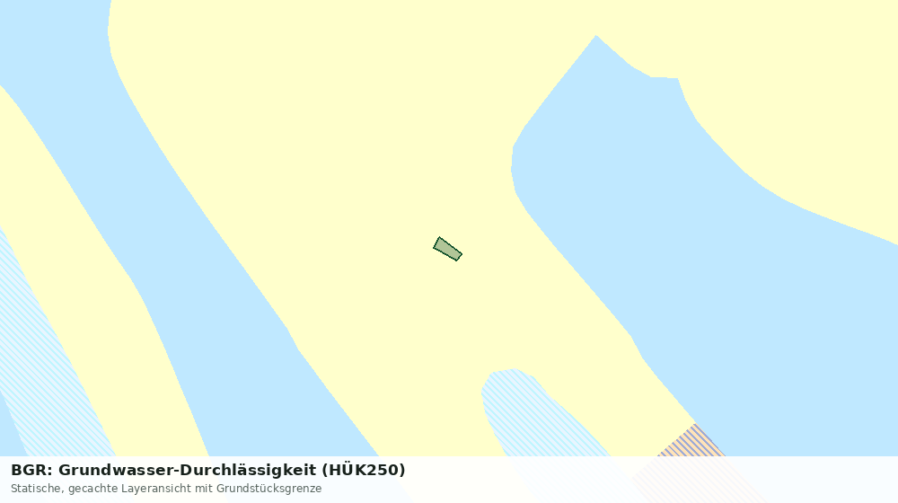 Statische Kartenansicht: BGR: Grundwasser-Durchlässigkeit (HÜK250)