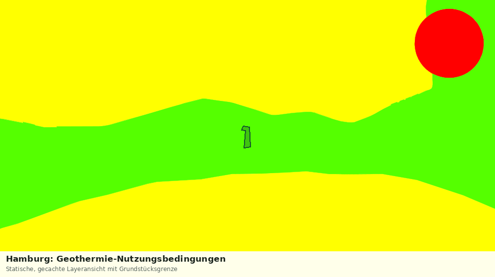 Statische Kartenansicht: Hamburg: Geothermie-Nutzungsbedingungen