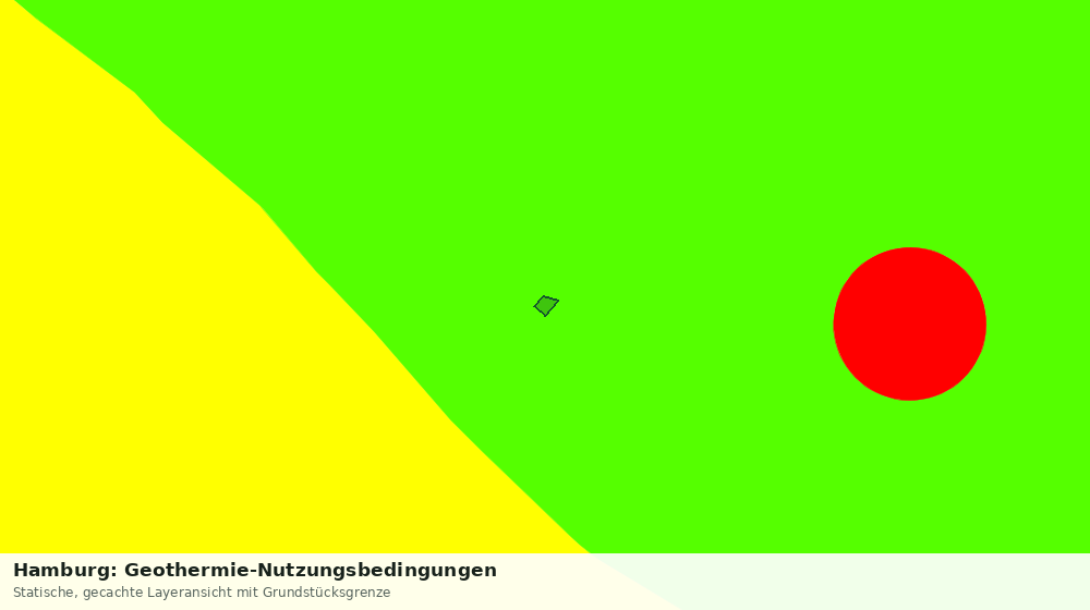 Statische Kartenansicht: Hamburg: Geothermie-Nutzungsbedingungen