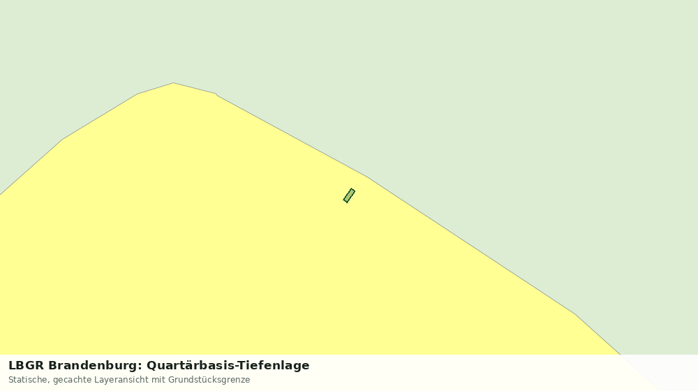 Statische Kartenansicht: LBGR Brandenburg: Quartärbasis-Tiefenlage