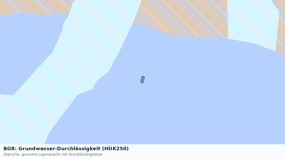 Statische Kartenansicht: BGR: Grundwasser-Durchlässigkeit (HÜK250)