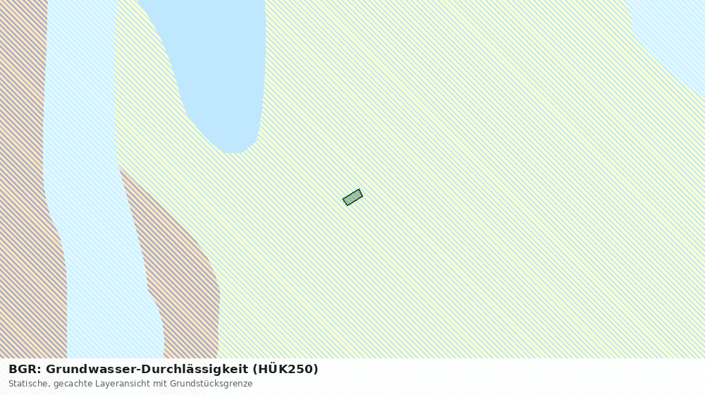 Statische Kartenansicht: BGR: Grundwasser-Durchlässigkeit (HÜK250)
