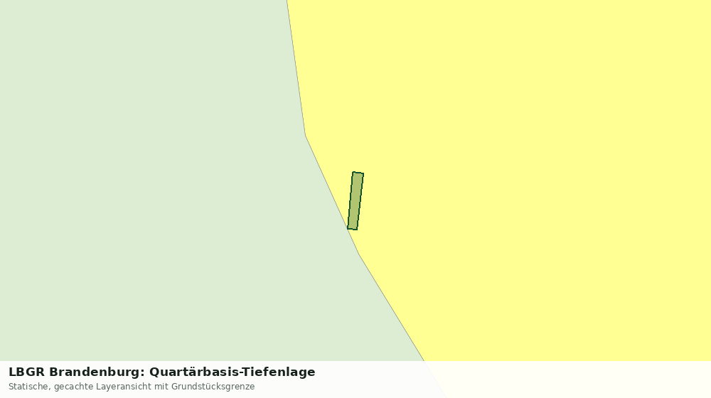 Statische Kartenansicht: LBGR Brandenburg: Quartärbasis-Tiefenlage