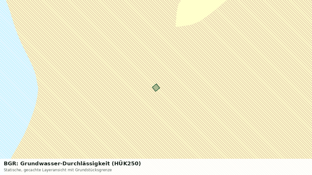 Statische Kartenansicht: BGR: Grundwasser-Durchlässigkeit (HÜK250)
