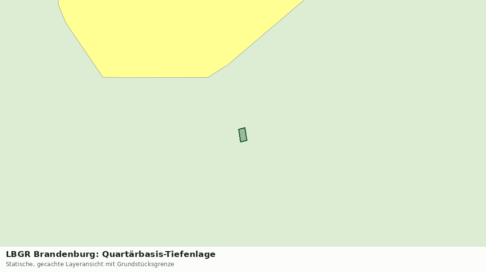 Statische Kartenansicht: LBGR Brandenburg: Quartärbasis-Tiefenlage