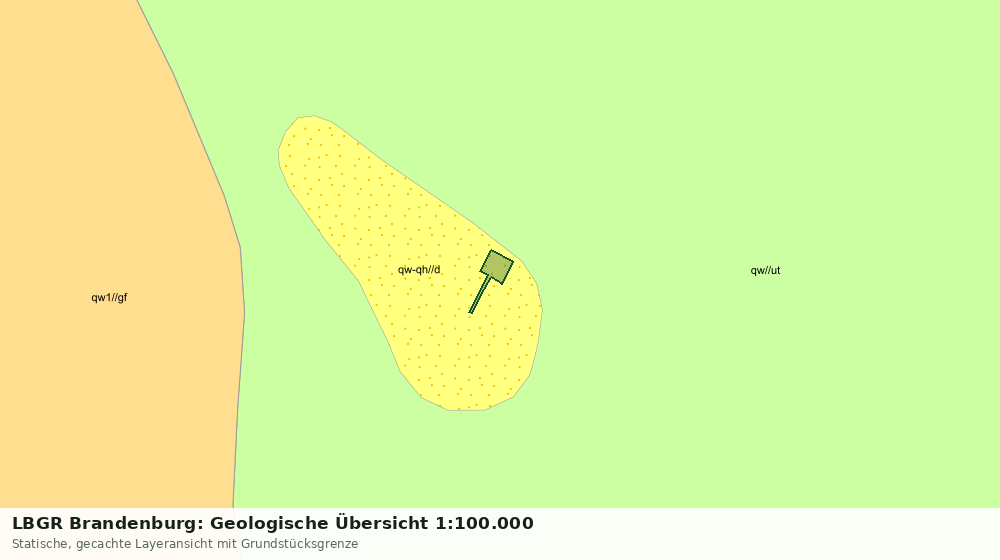 Statische Kartenansicht: LBGR Brandenburg: Geologische Übersicht 1:100.000