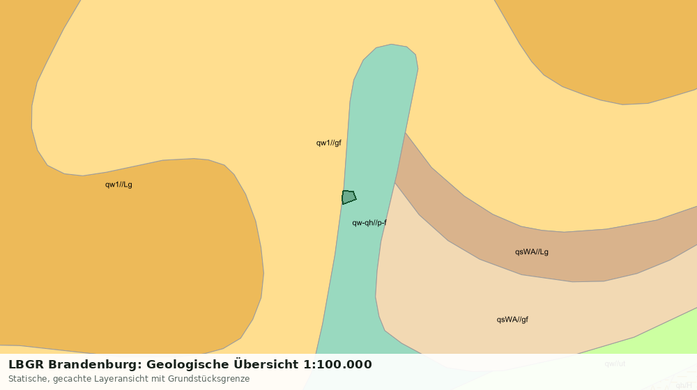 Statische Kartenansicht: LBGR Brandenburg: Geologische Übersicht 1:100.000