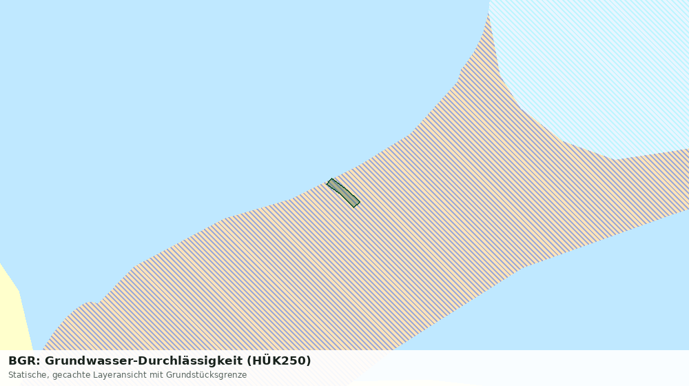 Statische Kartenansicht: BGR: Grundwasser-Durchlässigkeit (HÜK250)