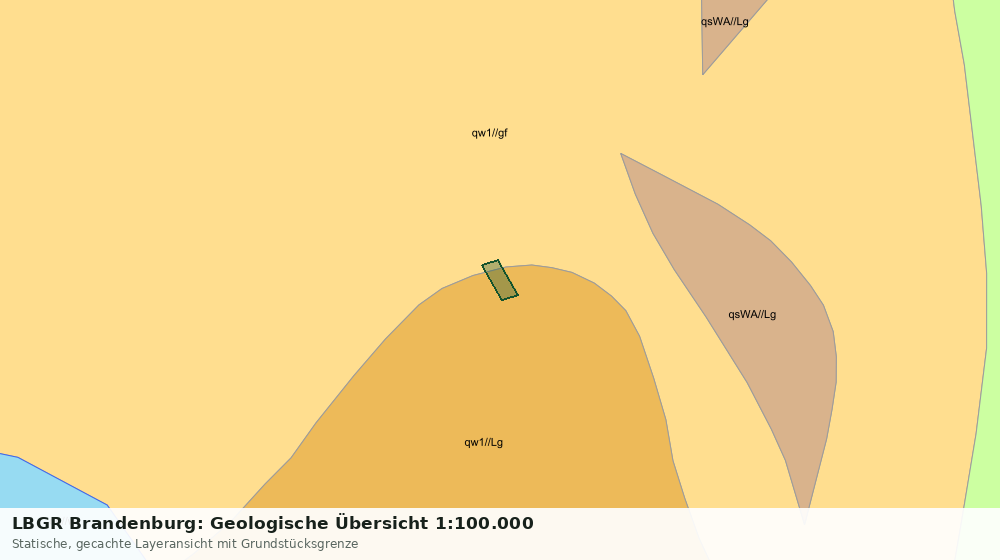 Statische Kartenansicht: LBGR Brandenburg: Geologische Übersicht 1:100.000