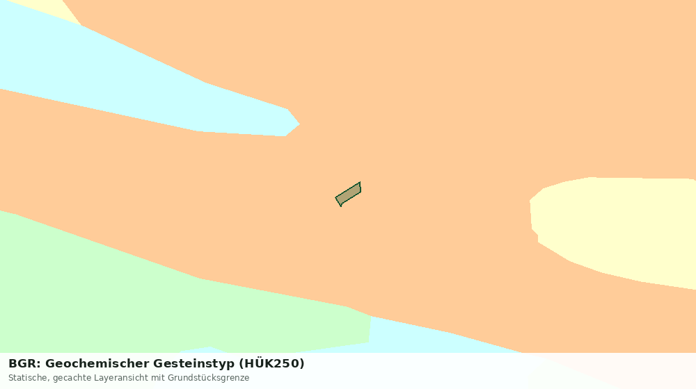 Statische Kartenansicht: BGR: Geochemischer Gesteinstyp (HÜK250)