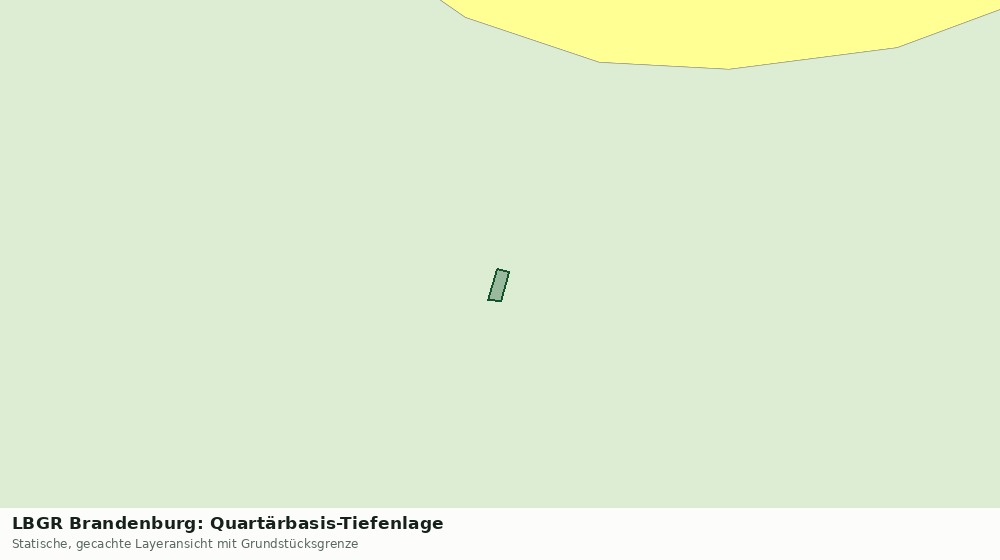 Statische Kartenansicht: LBGR Brandenburg: Quartärbasis-Tiefenlage