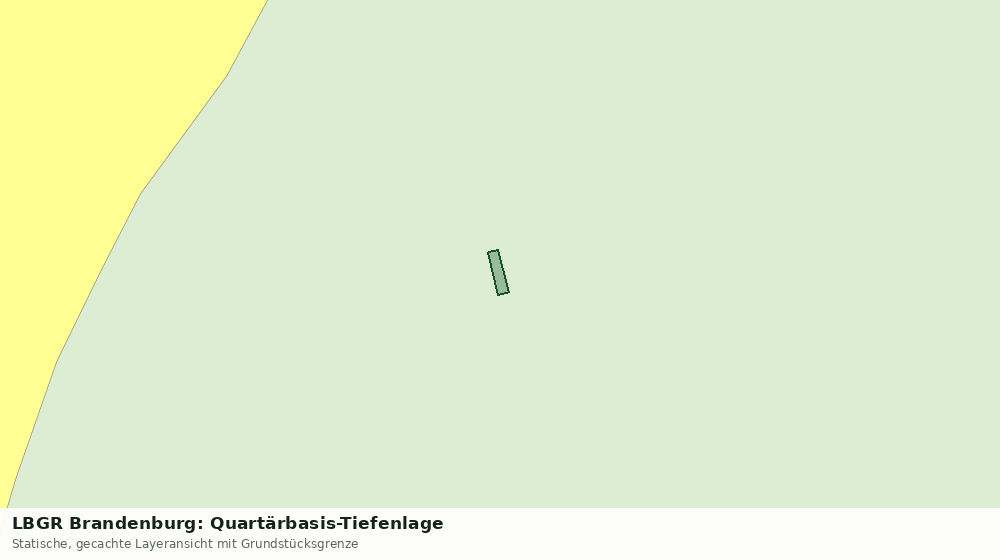 Statische Kartenansicht: LBGR Brandenburg: Quartärbasis-Tiefenlage